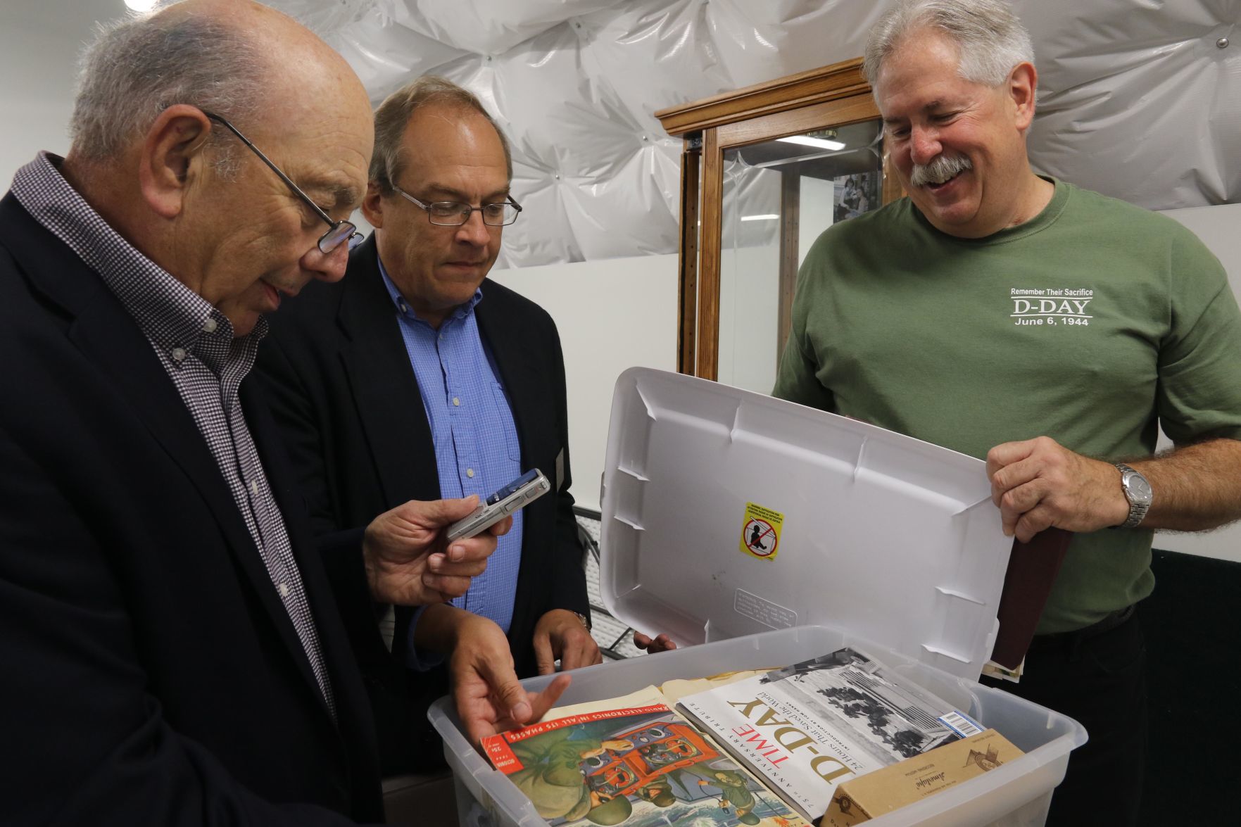 Researcher finds antique audiotape with a dispatch from D-Day